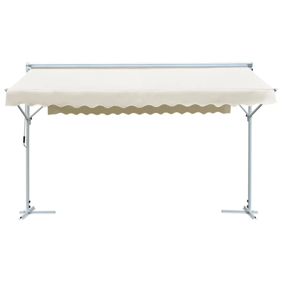 Auvent sur pied 4x3 m Crème - 2
