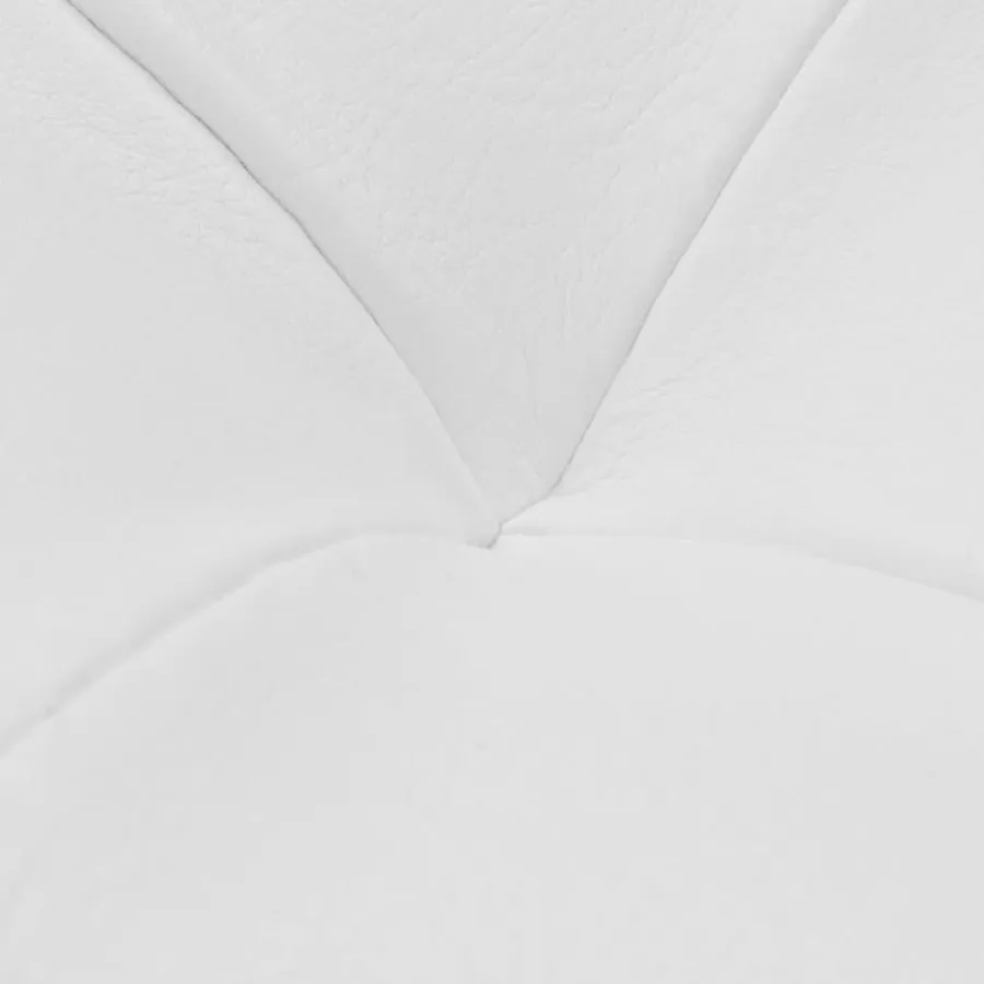 Pouf de rangement Cuir synthétique Blanc - 8