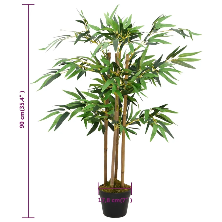 Plante artificielle avec pot Bambou Twiggy 90 cm - 5