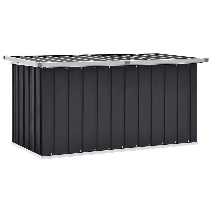 Boîte de rangement de jardin Anthracite 129x67x65 cm - 2