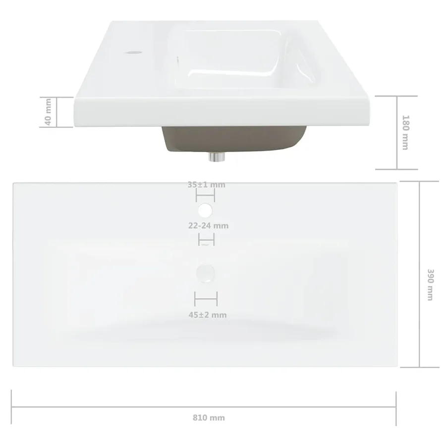 Armoire d'évier avec lavabo intégré Noir Aggloméré - 15