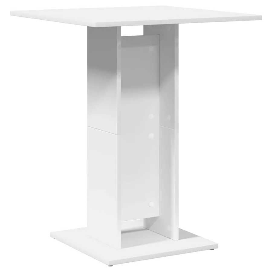 Table de bistro Blanc 60x60x75 cm Bois d'ingénierie - 6