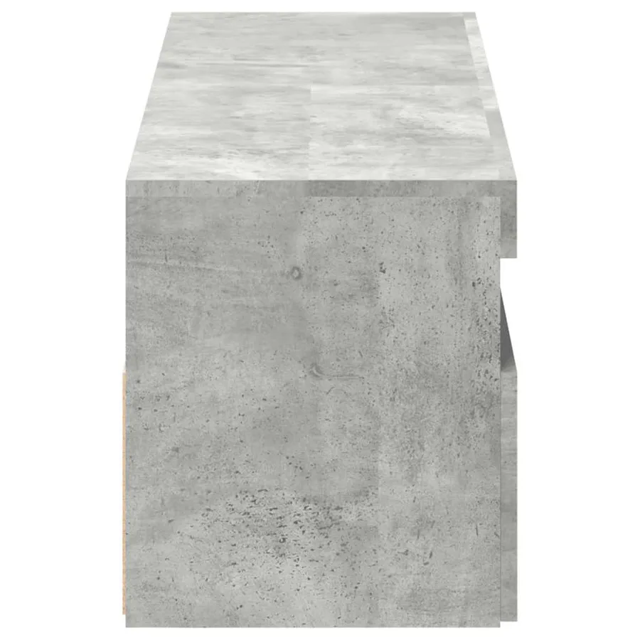 Meubles TV avec lumières LED 2 pcs gris béton 60x35x40 cm - 12