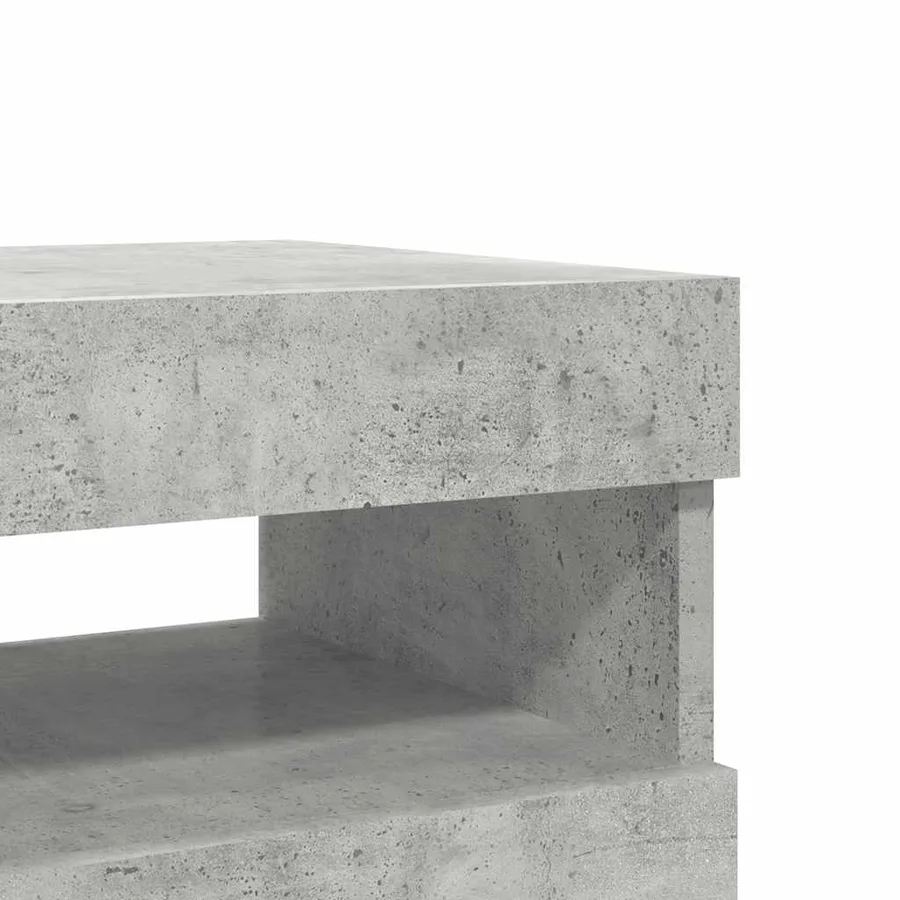 Meubles TV avec lumières LED 2 pcs gris béton 60x35x40 cm - 14