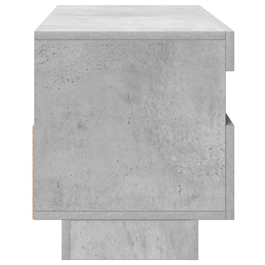 Meuble TV avec lumières LED gris béton 100x35x40 cm - 11