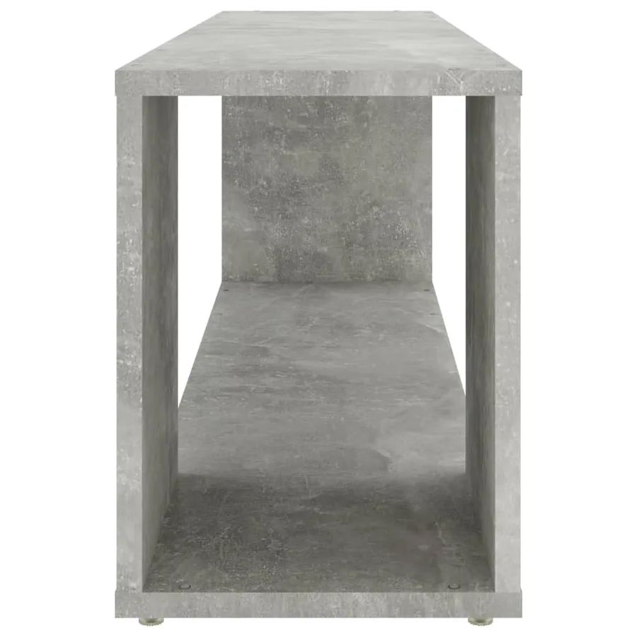 Meuble TV Gris béton 100x24x32 cm Bois d'ingénierie - 4