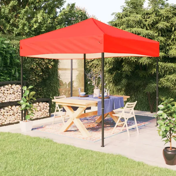 Tente de réception pliable Rouge 2x2 m
