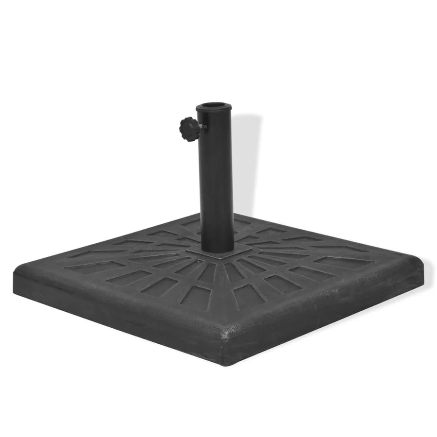 Base carrée de parasol Résine Noir 12 kg - 3