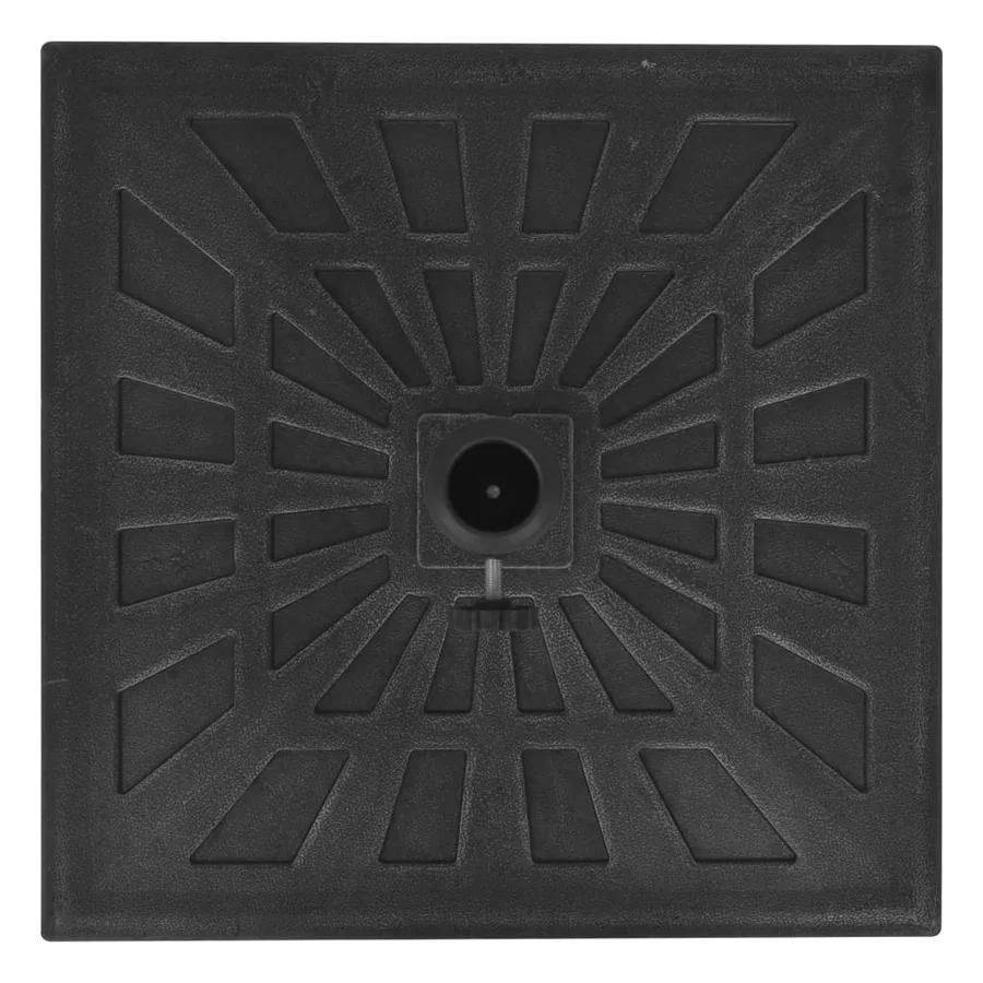 Base carrée de parasol Résine Noir 12 kg - 5