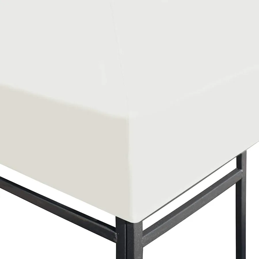 Toile supérieure de belvédère 310 g / m² 3 x 3 m Blanc crème - 3