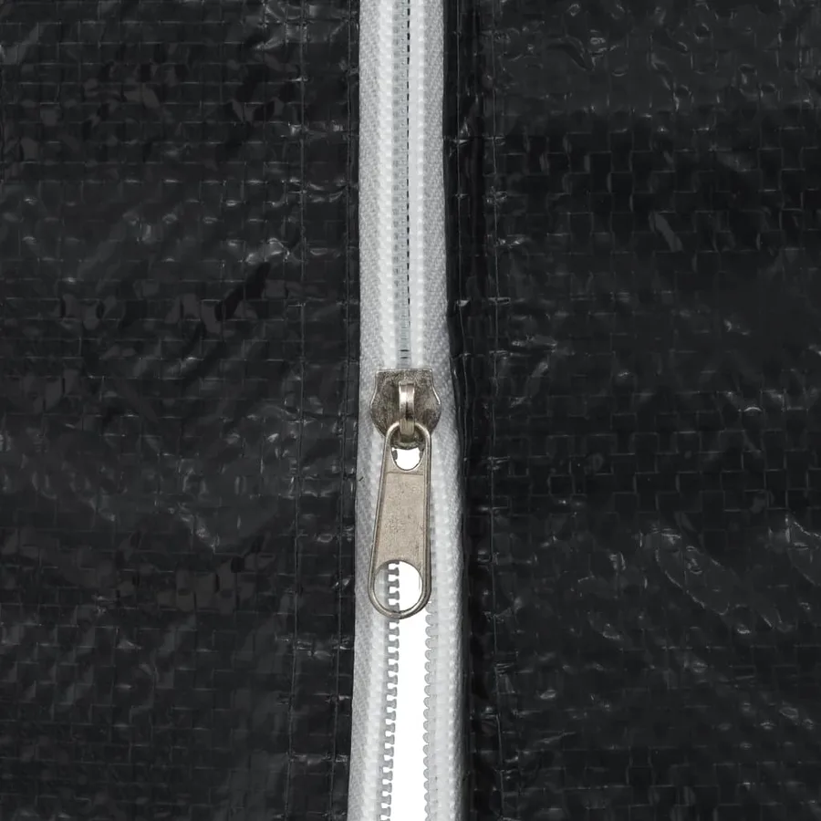 Paroi de tente de réception 2pcs fermeture éclair PE Anthracite - 4