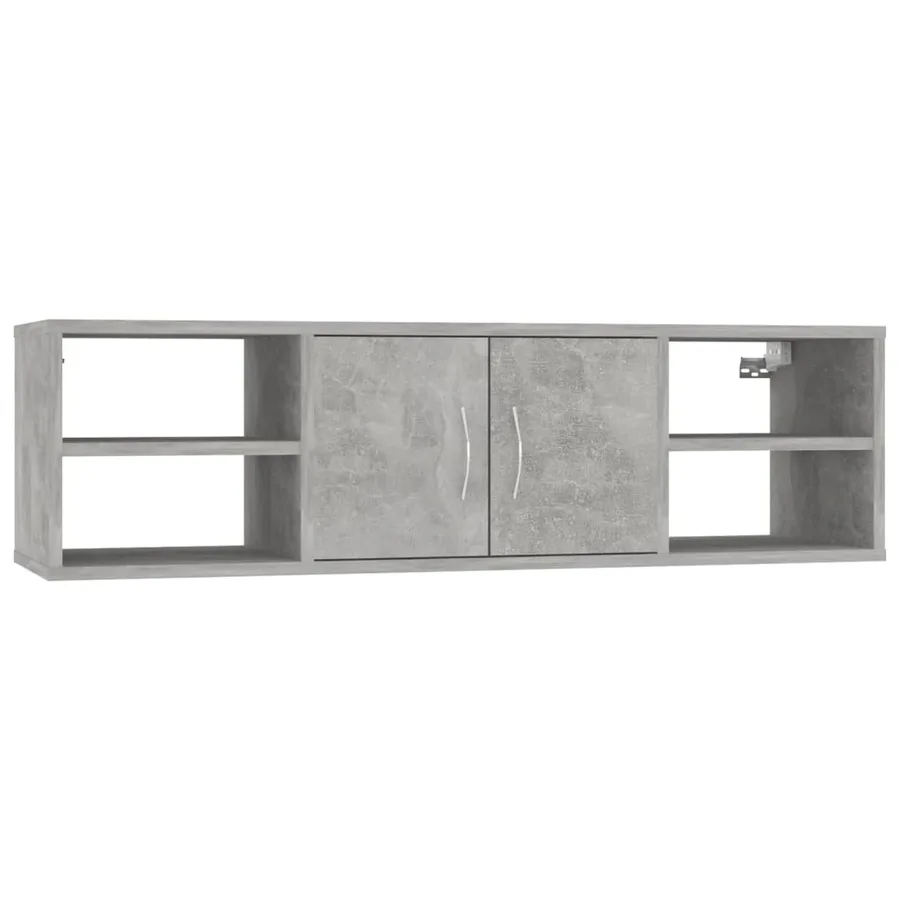 Étagère murale Gris béton 102x30x29 cm Bois d’ingénierie - 2