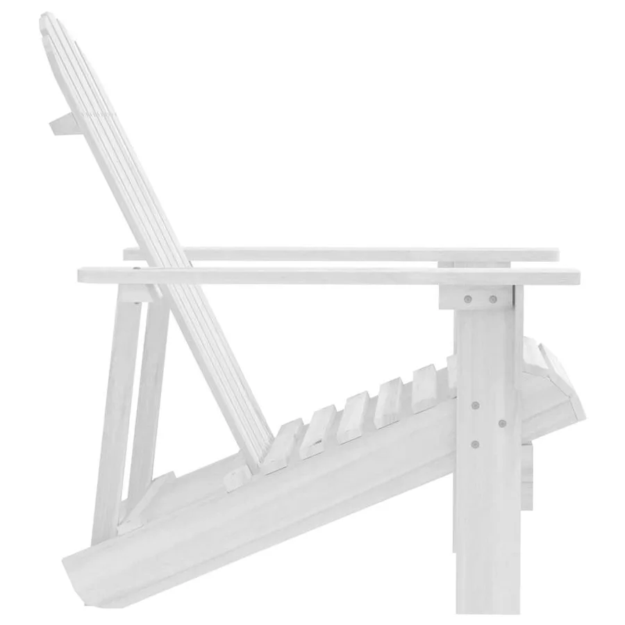 Chaise de jardin bois blanc - 3