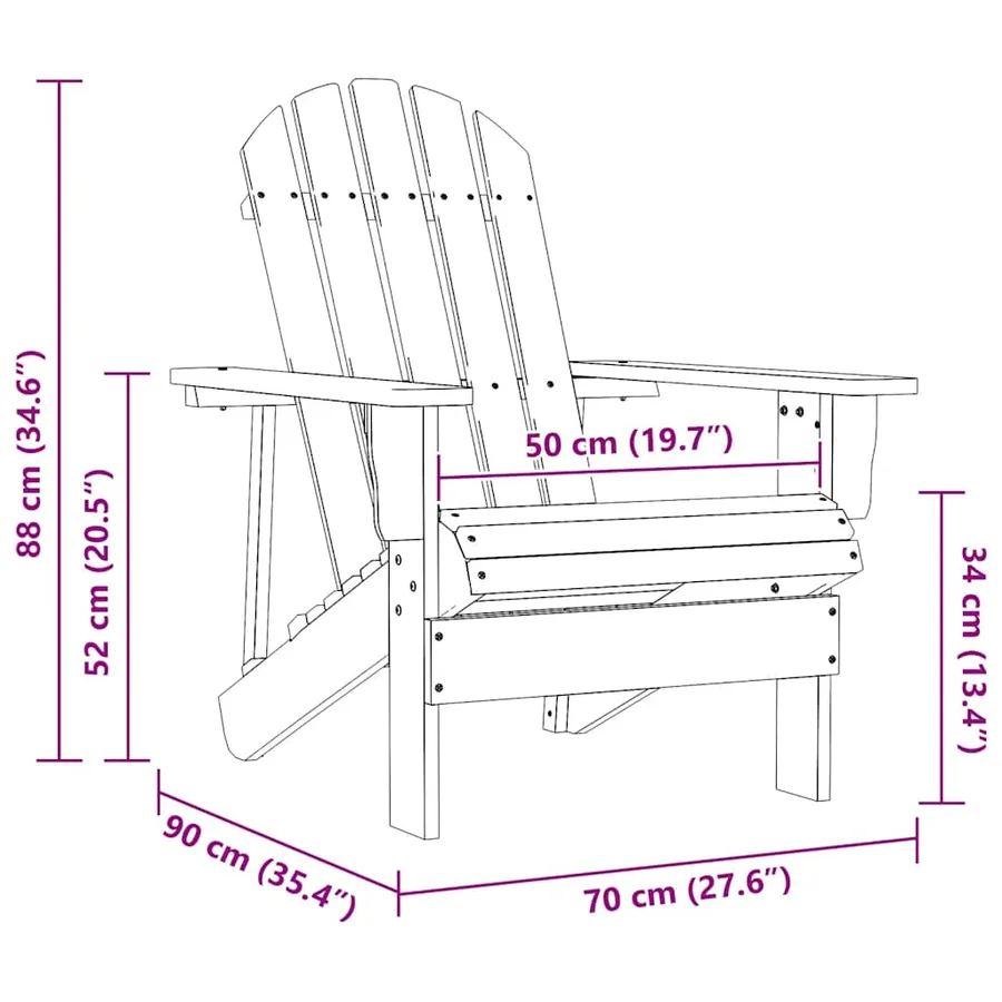 Chaise de jardin bois blanc - 6