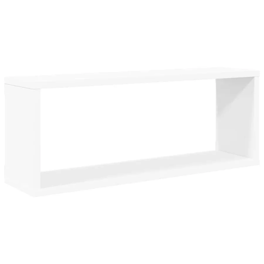 Étagères murales cube 4 pcs Blanc 60x15x23 cm Bois d’ingénierie - 4