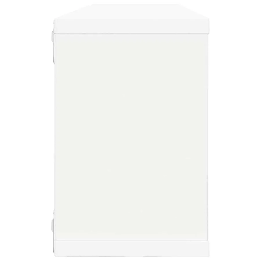 Étagères murales cube 4 pcs Blanc 60x15x23 cm Bois d’ingénierie - 6