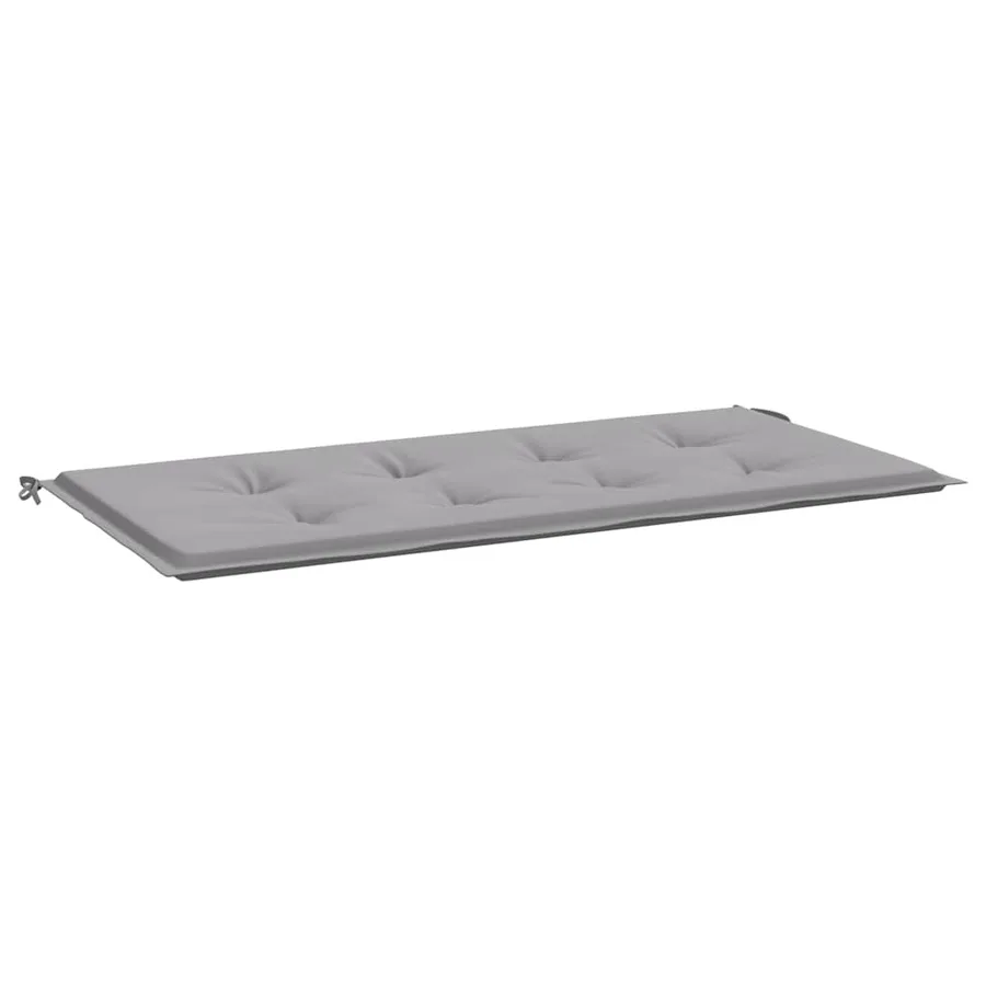 Coussin de banc de jardin gris 100x50x3 cm tissu oxford - 2