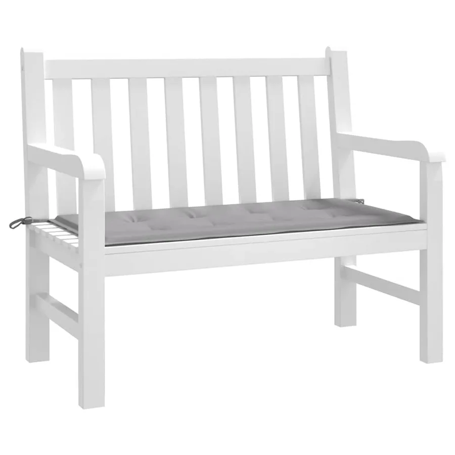 Coussin de banc de jardin gris 100x50x3 cm tissu oxford - 3