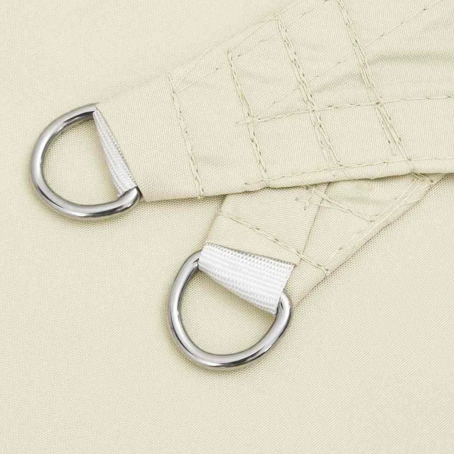 Voile de parasol tissu oxford carré 3x3 m crème - 5