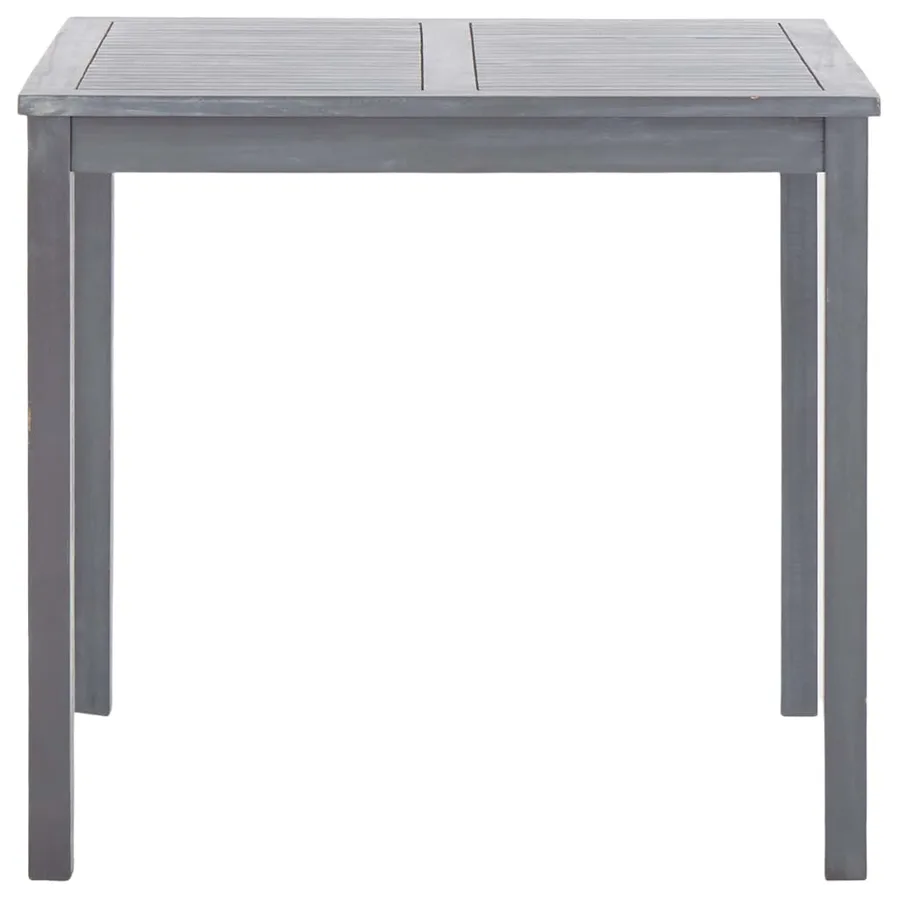 Table de jardin Gris 80x80x74 cm Bois d'acacia massif - 3