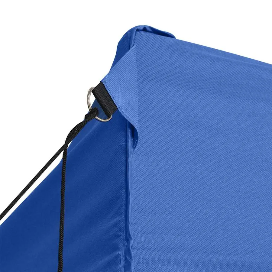 Tente de réception pliable avec 3 parois 3x4 m Acier Bleu - 7