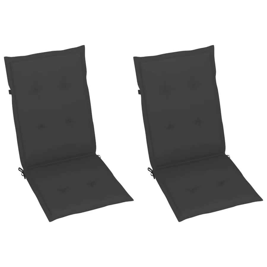 Chaise à bascule avec coussins Bois d'acacia massif - 6