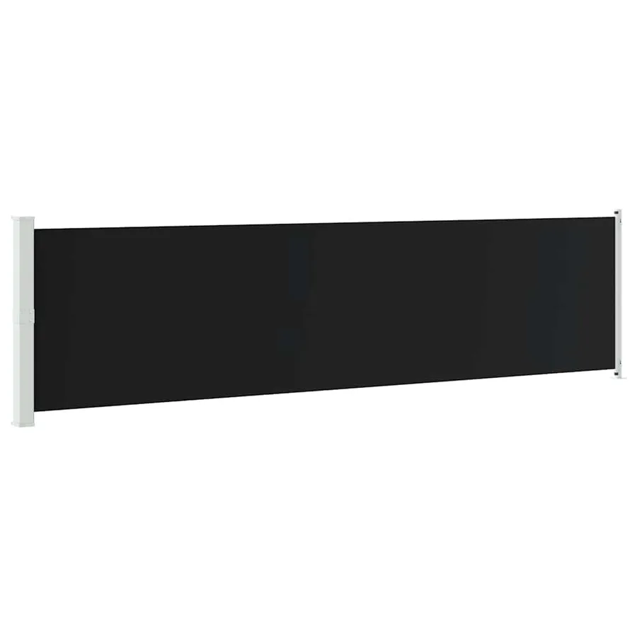 Auvent latéral rétractable de patio 600x160 cm noir - 2