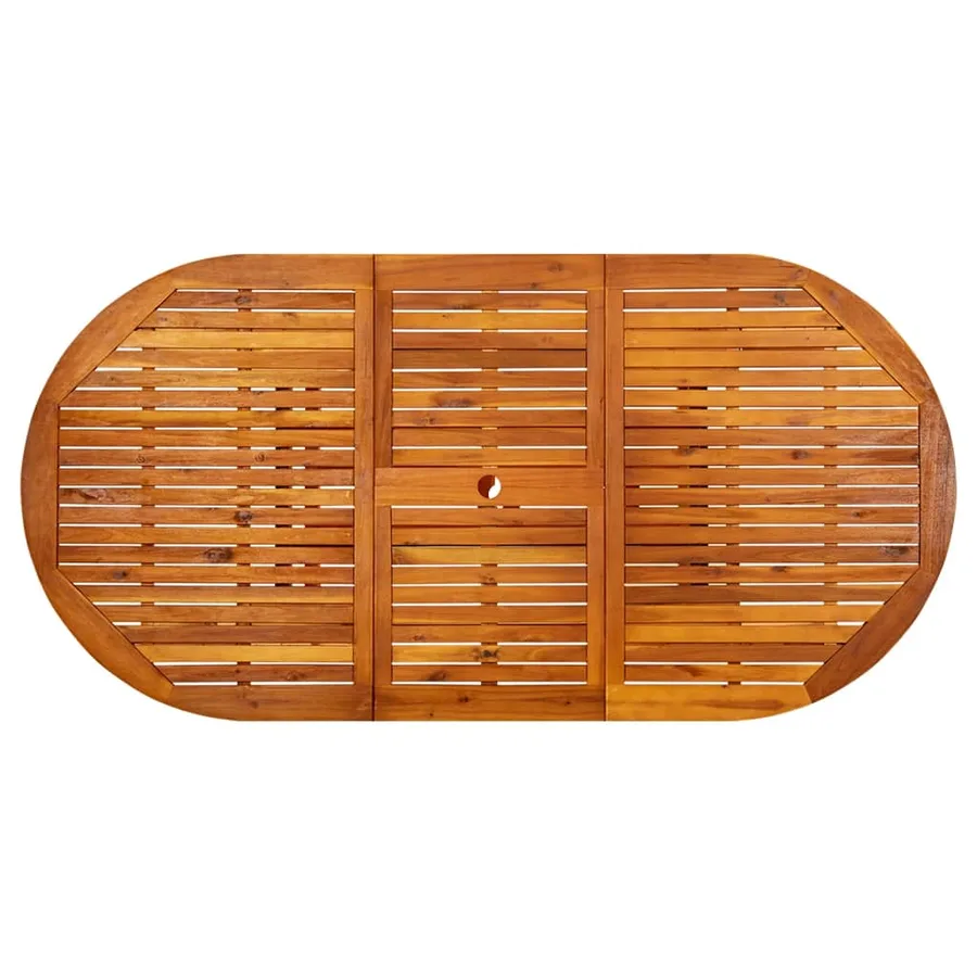 Table de jardin (150-200)x100x75 cm Bois d'acacia massif - 7
