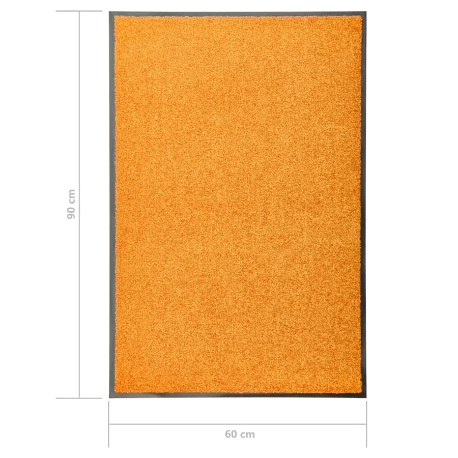 Paillasson lavable Orange 60x90 cm - 6