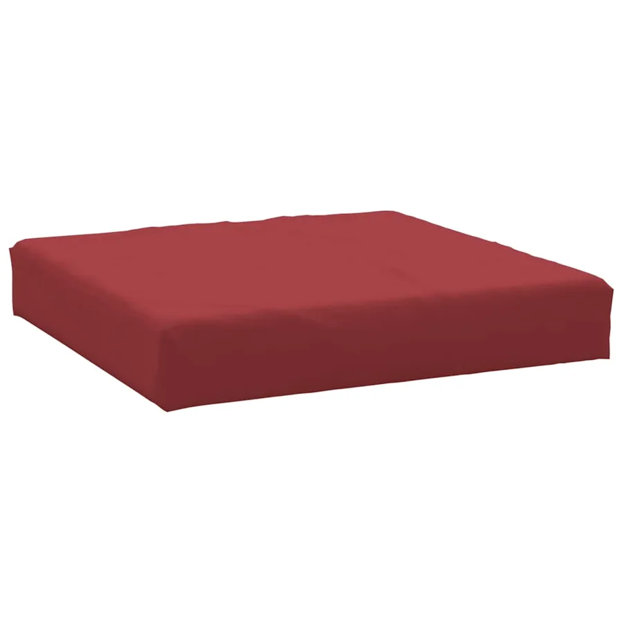 Coussins de palette lot de 3 rouge bordeaux tissu oxford - 5
