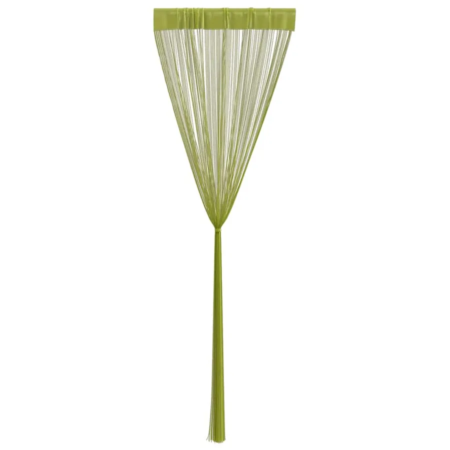 Rideau en fils 2 pcs 140 x 250 cm Vert - 5