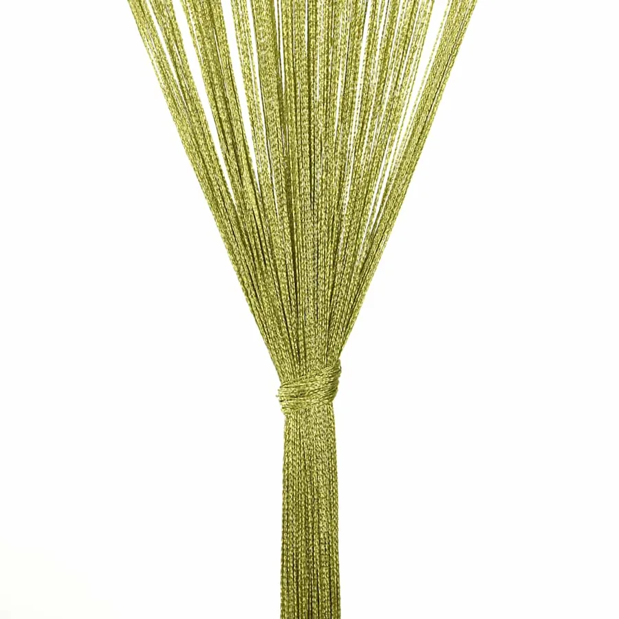 Rideau en fils 2 pcs 140 x 250 cm Vert - 7