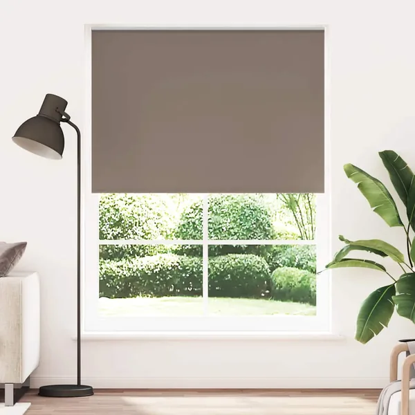 Store enrouleur occultant 144,4 x 230 cm, largeur du tissu 140 cm, couleur café