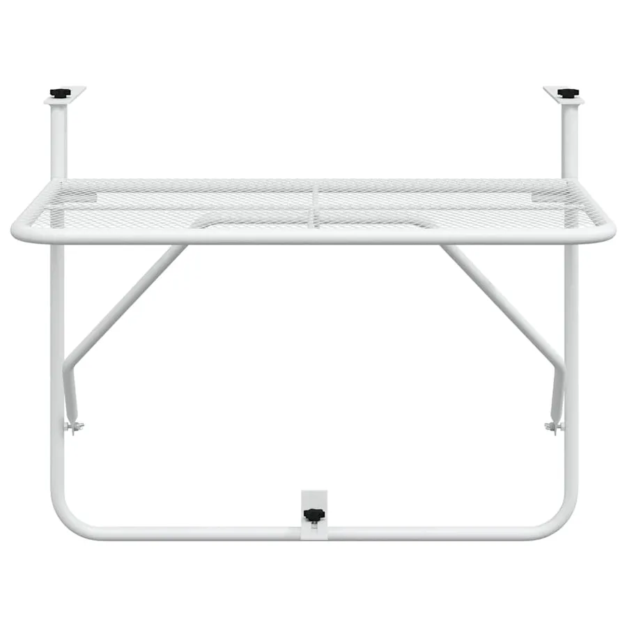 Table de balcon Blanc 60x40 cm Acier - 5
