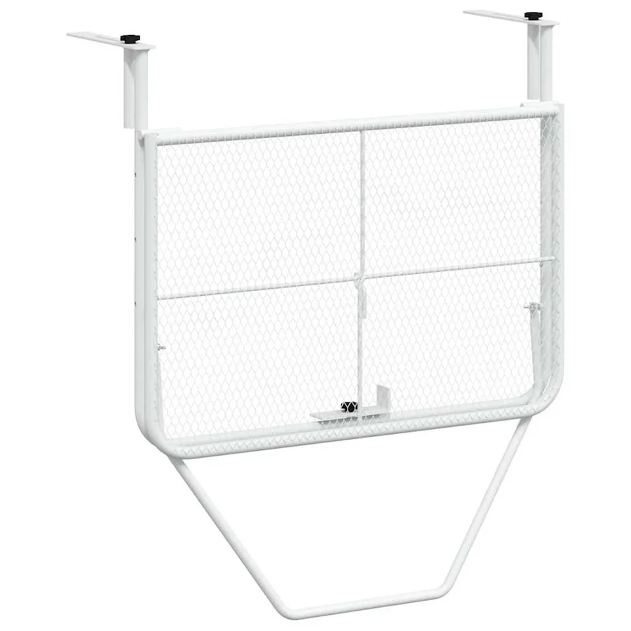 Table de balcon Blanc 60x40 cm Acier - 6