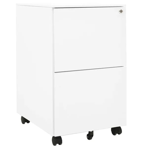 Classeur mobile Blanc 39x45x67 cm Acier