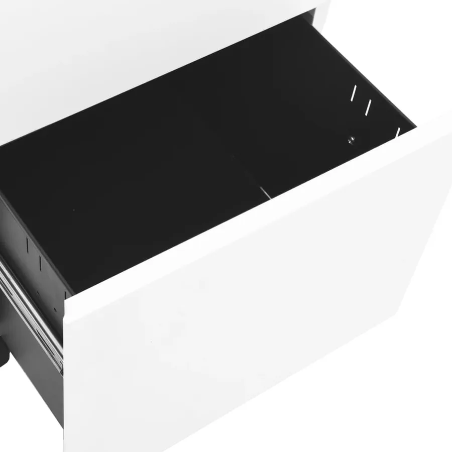 Classeur mobile Blanc 39x45x67 cm Acier - 7