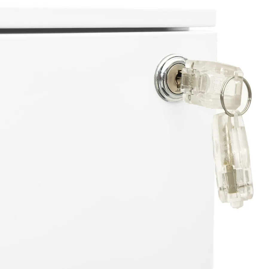 Classeur mobile Blanc 39x45x67 cm Acier - 8