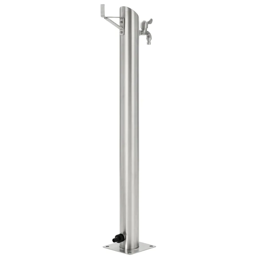 Colonne à eau de jardin ronde Acier inoxydable 95 cm - 3