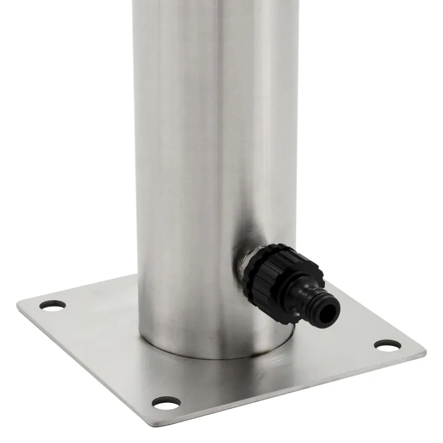 Colonne à eau de jardin ronde Acier inoxydable 95 cm - 5