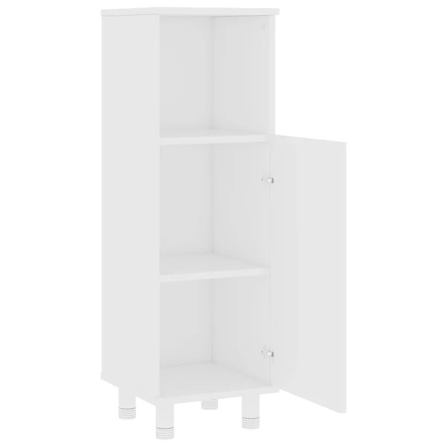 Ensemble de meubles de salle de bain 4pcs Blanc Bois ingénierie - 7