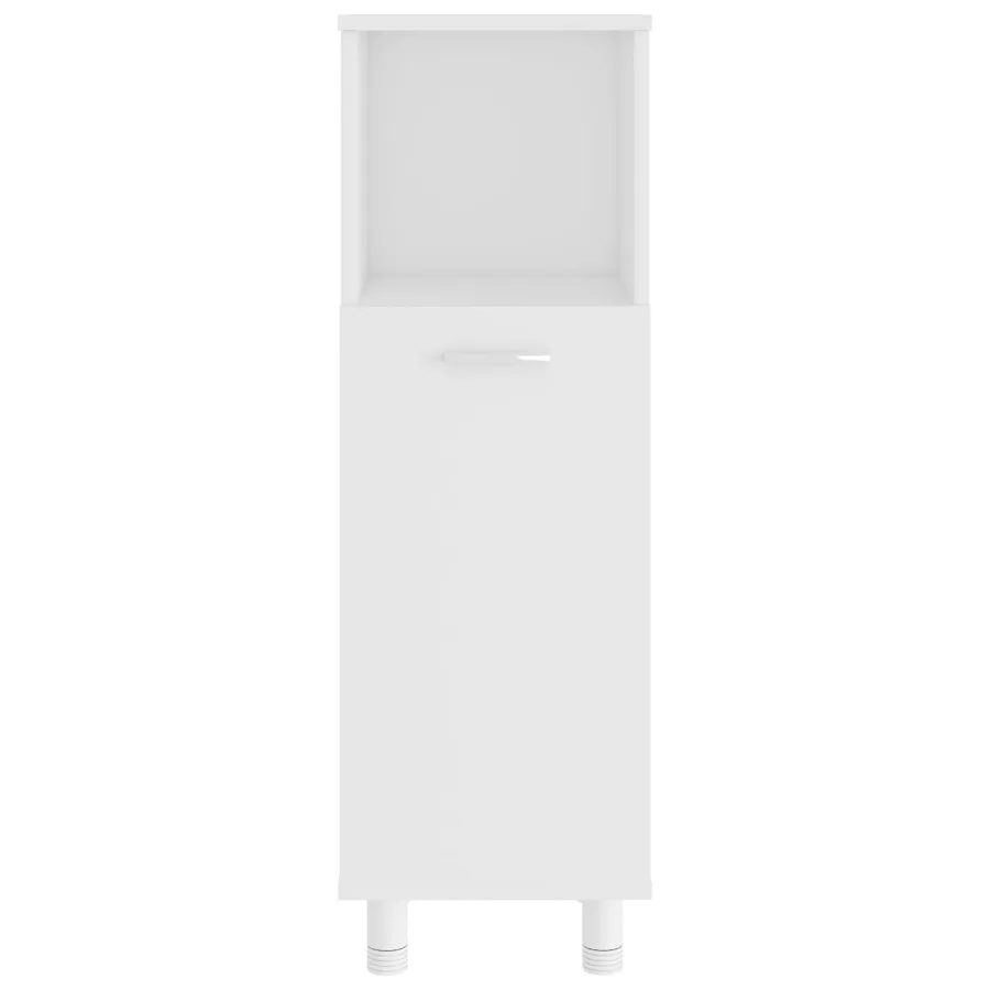 Ensemble de meubles de salle de bain 4pcs Blanc Bois ingénierie - 8