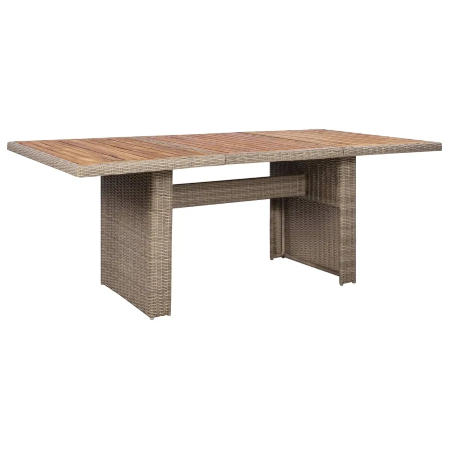 Salon de jardin avec coussins 9 pcs Résine tressée - 5