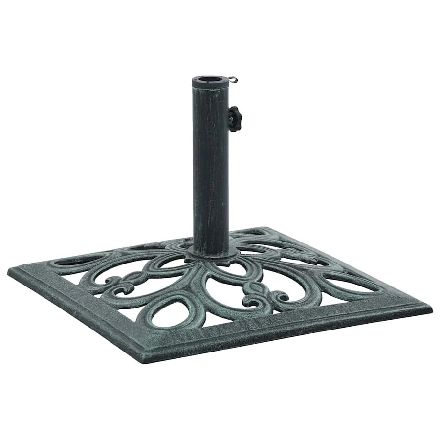 Socle de parasol vert 12 kg 49 cm fonte - 4
