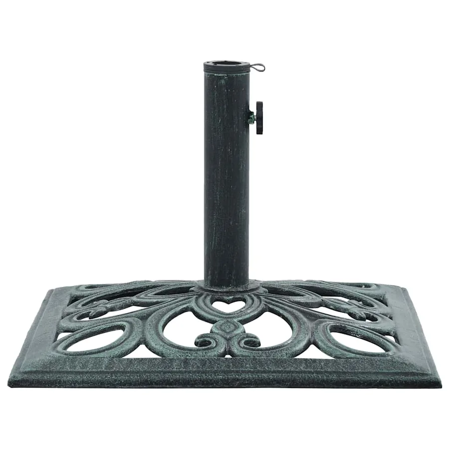 Socle de parasol vert 12 kg 49 cm fonte - 5