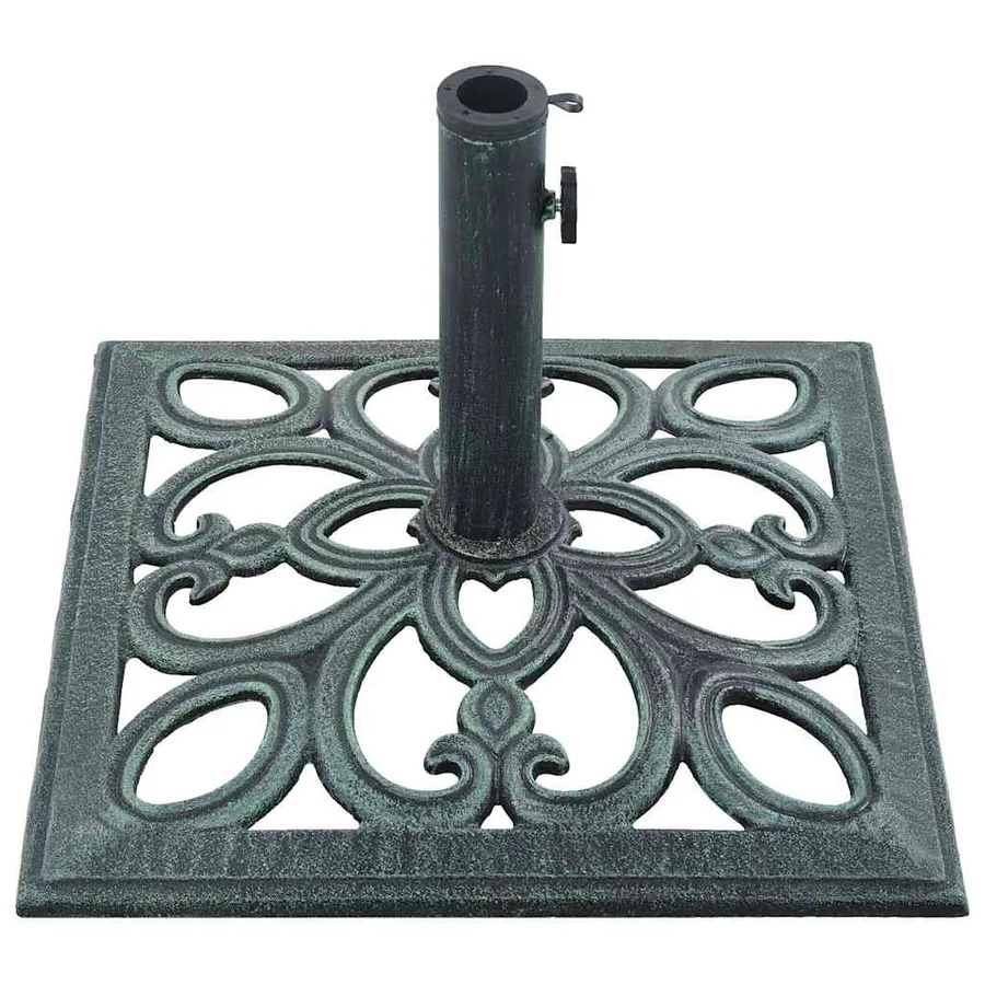 Socle de parasol vert 12 kg 49 cm fonte - 6