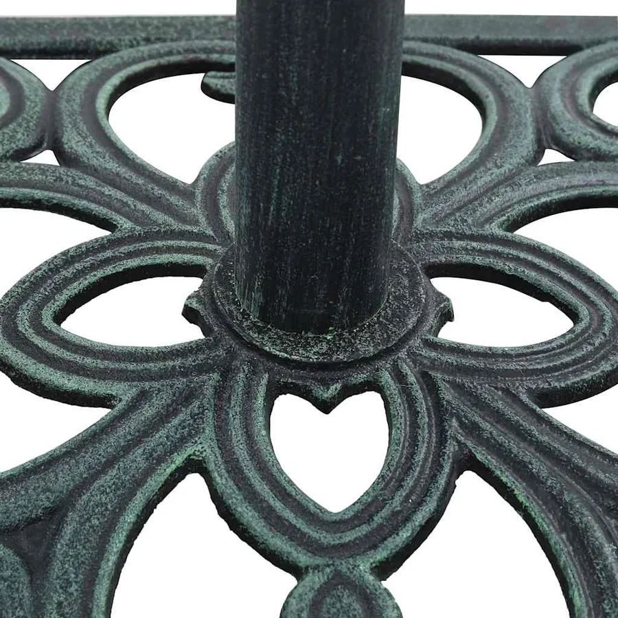 Socle de parasol vert 12 kg 49 cm fonte - 8