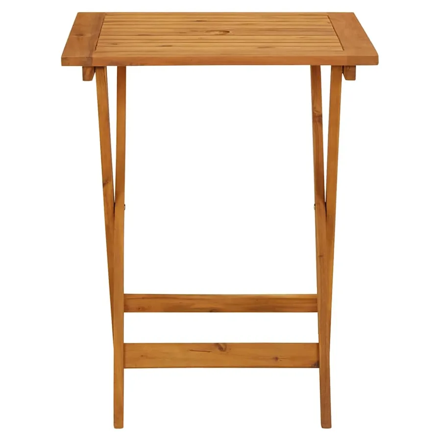 Table pliable de jardin 60x60x75 cm Bois d'acacia solide - 5