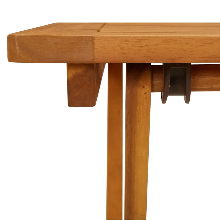 Table pliable de jardin 60x60x75 cm Bois d'acacia solide - 9