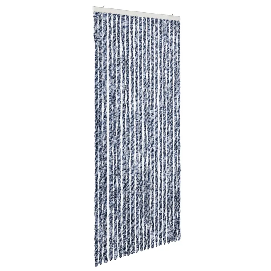 Moustiquaire Bleu blanc et argenté 90x220 cm Chenille - 2